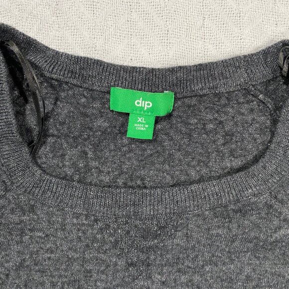 Dip Gray Wool Sweater Dress XL - Picture 2 of 7